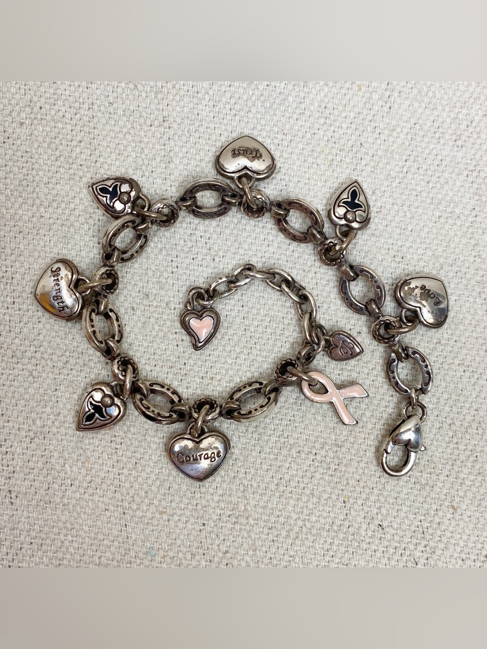 Brighton Breast Cancer charm bracelet